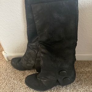 Tall black boots